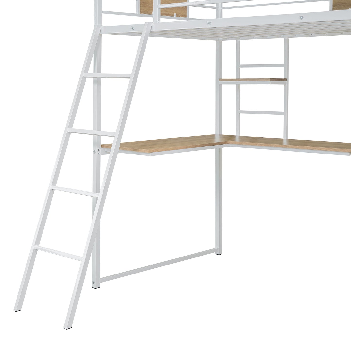 Loft Bed With L Shape Desk And Wardrobe