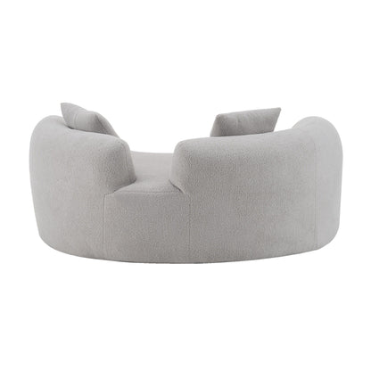 Modern Curved Loveseat