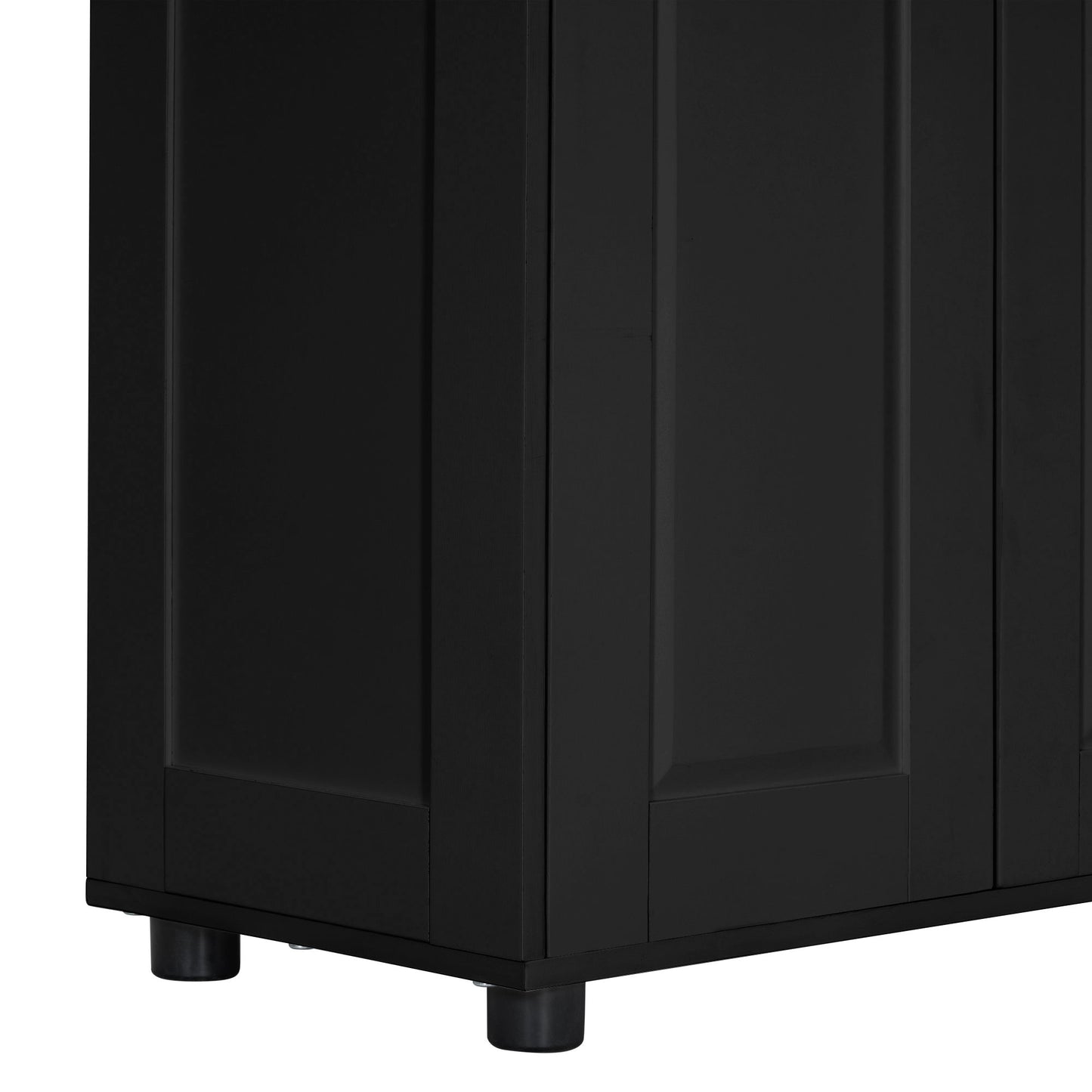 Storage Cabinet With Adjustable Shelves, 2 Doors, Rectangle Design For Bathroom