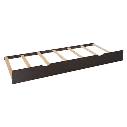 Bed With All In One Cabinet, Shelf And Sockets, Twin Long Trundle