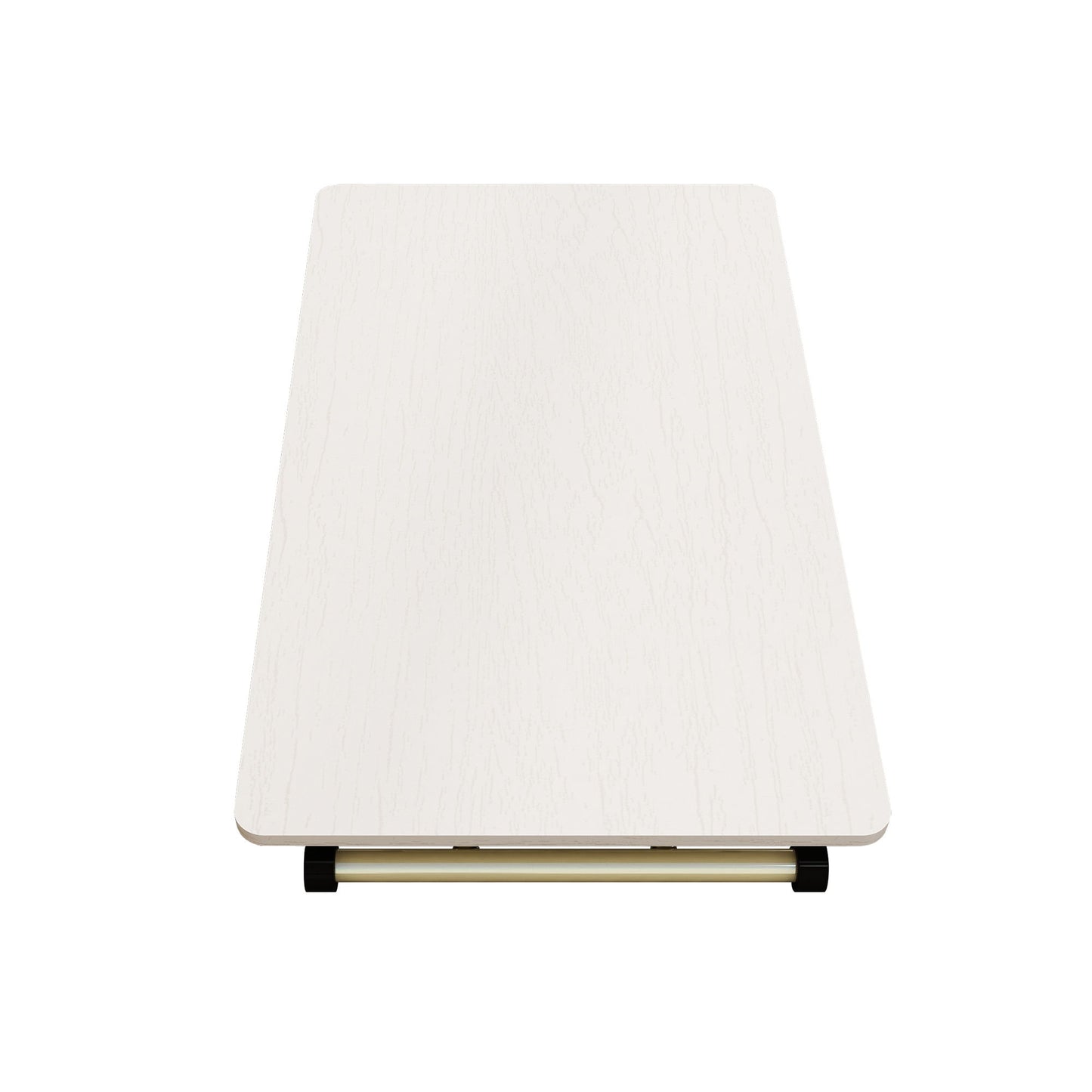Adjustable Standing Table, Indoor & Outdoor Use, Portable With Adjustable Height - Off White / White