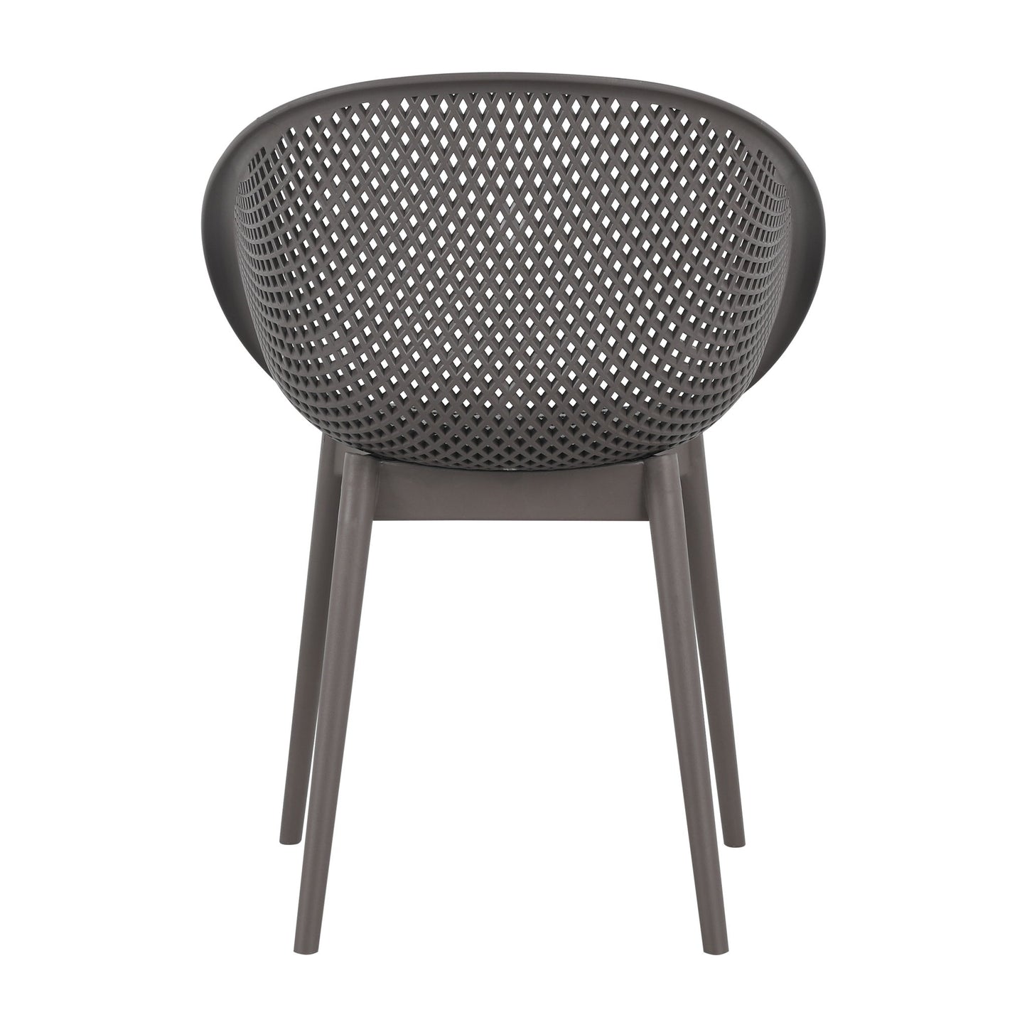 2 Piece Durable Single Chair With Hollow Out Design