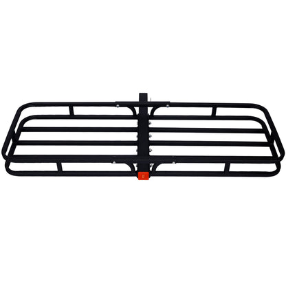 Heavy Duty Steel Hitch Mount Cargo Carrier Rack For SUV, Truck, Car With 2" Receiver - Black