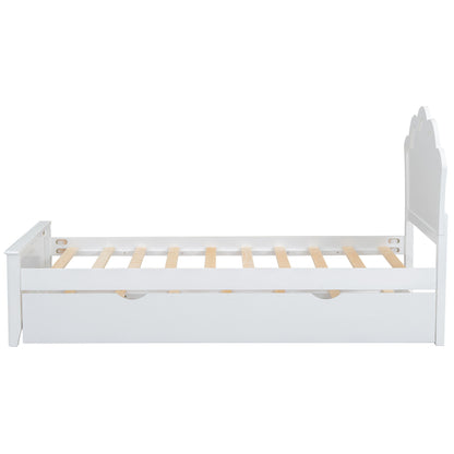 Platform Bed With Headboard And Trundle