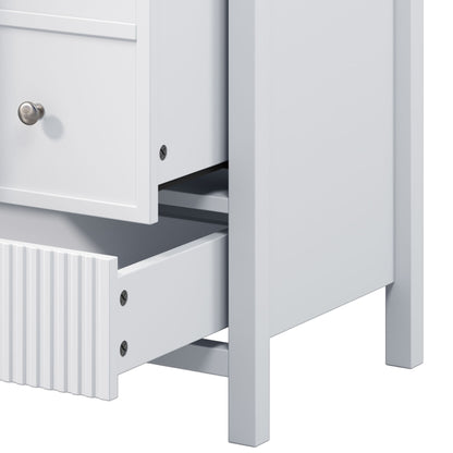 Bathroom Vanity With Separate Sink, Soft Close Doors And 4 Drawers