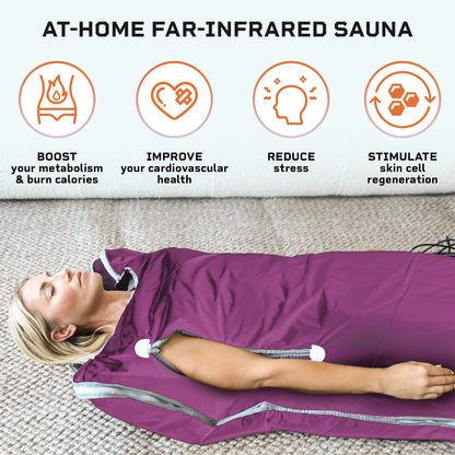 LifePro Sauna Blanket for Detoxification - Portable Far Infrared Sauna for Home Detox Calm Your Body and Mind