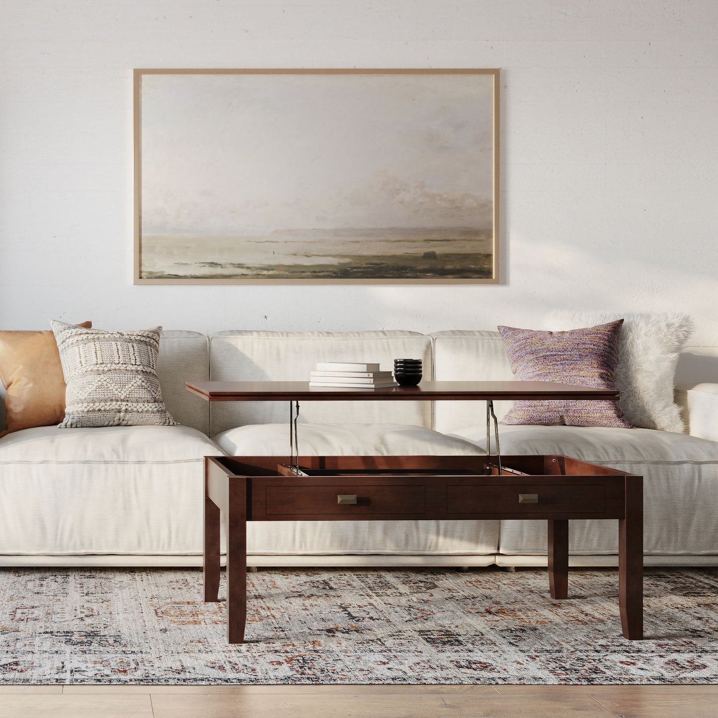 Artisan - Lift Top Coffee Table - Russet Brown