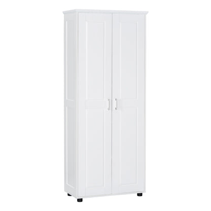 Storage Cabinet With Adjustable Shelves, 2 Doors, Rectangle Design For Bathroom