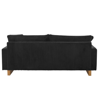 Modern Loveseat Sofa With 4 Pillows