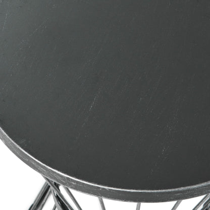 Lassen - Modern Outdoor Side Table With Hourglass Design