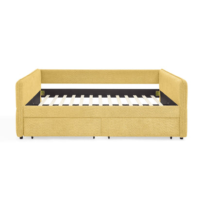 Upholstered Daybed & 2 Drawers