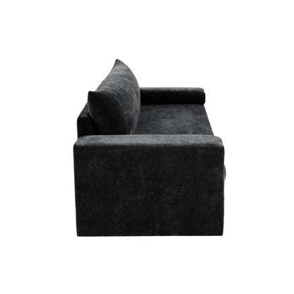 Upholstered 3 Seater Sofa With Wide Armrests
