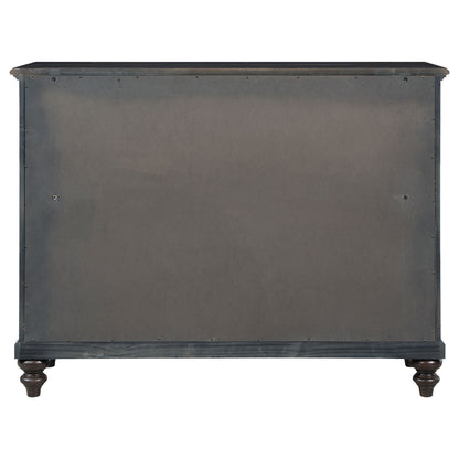 Berwick - 8 Drawer Dresser Cabinet With Felt Lined Drawers - Dark Oak