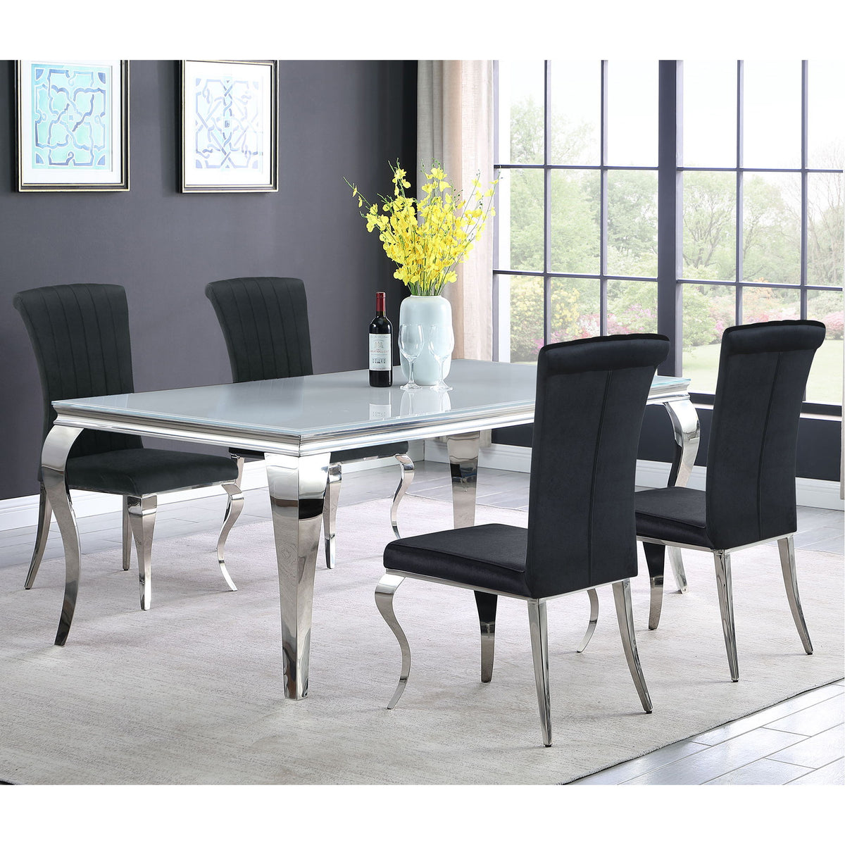 Elegant Upholstered Side Chairs (Set of 4)