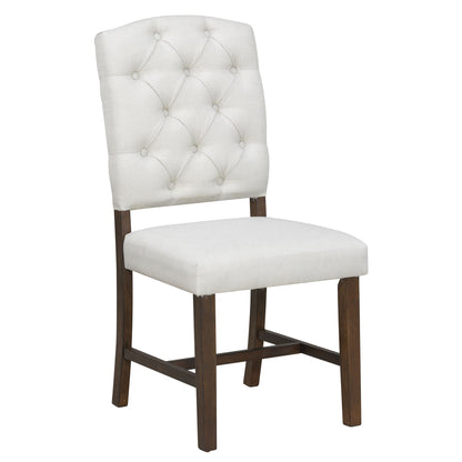 Dining Set With Leaf Round Table And 4 Upholstered Chairs