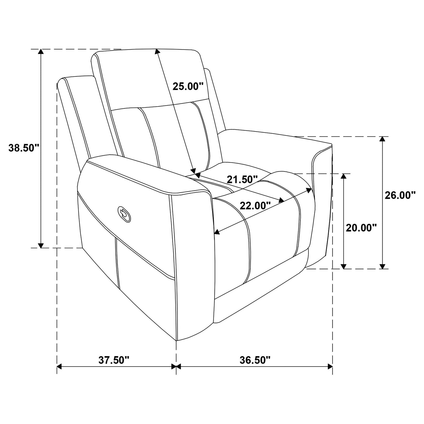 Slater - 3 Piece Upholstered Reclining Sofa Set And Built In Storage - Taupe