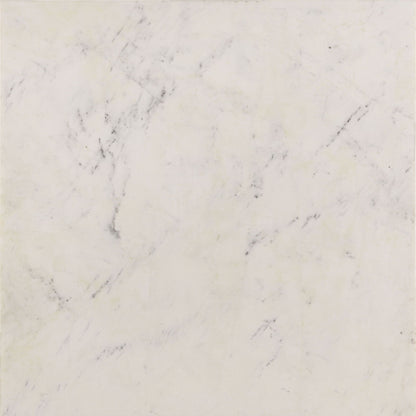 Volz - Square Coffee Table With Crisscross Base - White Marble