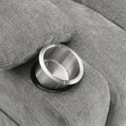 Beca - Upholstered Power Lift Recliner With Cupholders And USB Charging