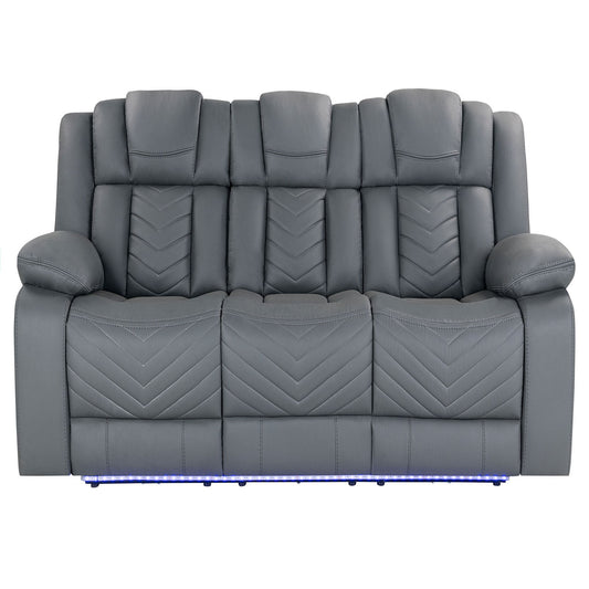 Raize - Power Living Room Set With Storage Console And Cup Holders