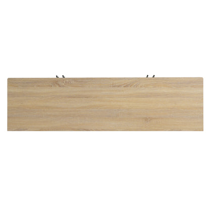 4 Door TV Cabinet, 2 Storage Spaces, Adjustable Shelves
