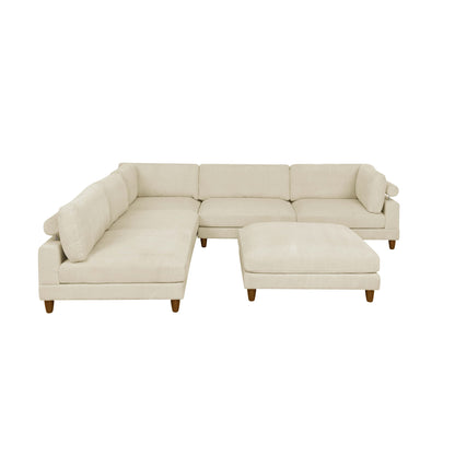 Modern Modular Sectional With Adjustable Back Support