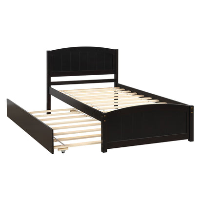 Platform Bed & Headboard, Footboard And Wood Slat Support