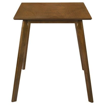 Aston - 5 Piece Counter Height Dining Set With Bent Backs And Upholstered Seats - Walnut