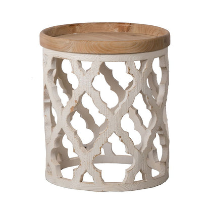 Stylish Rustic Round Wooden Table