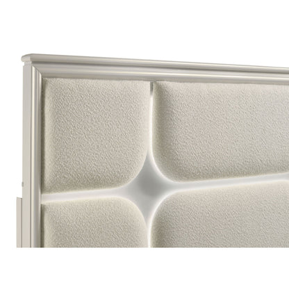 Gwendolyn - Queen Panel Bed With LED Headboard - White