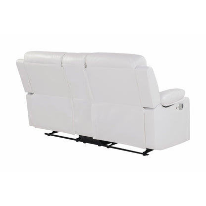 Blanche - Console Reclining Loveseat With LED Lights And Speakers