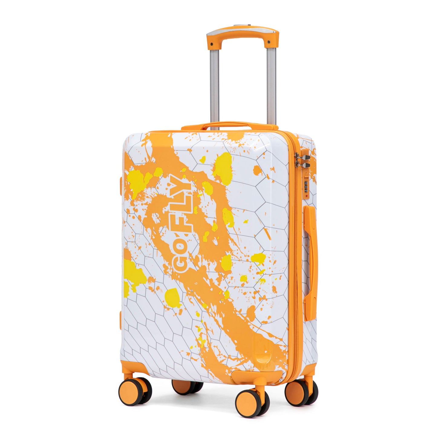 Luggage With Combination Lock, Lightweight Carry-On Suitcase