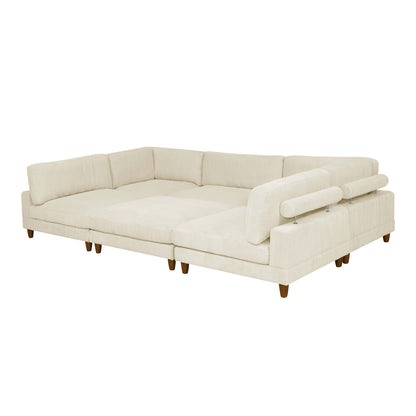 Modern Modular Sectional With Adjustable Back Support