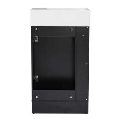 Modern Bathroom Vanity With Sink And 2 Tier Shelf