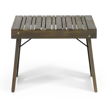 Temptation - Outdoor Foldable Side Table With Slat Design