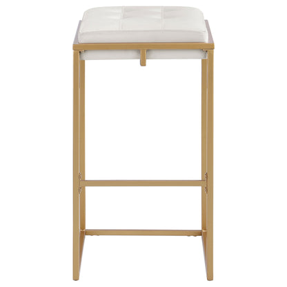Soccoro - Square Tufted Cushion Stools (Set of 2) - Beige