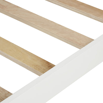 Platform Bed With Slat Support And Headboard And Footboard