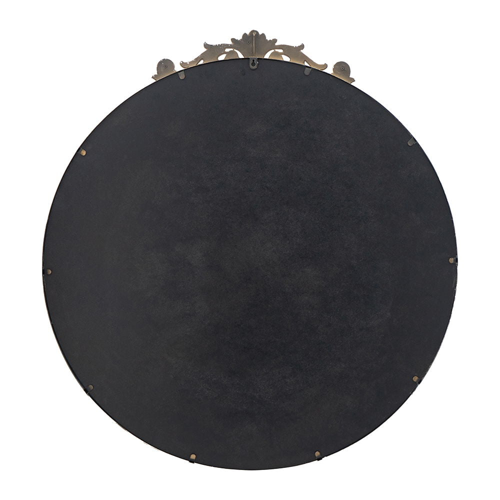 Classic Design Mirror With Baroque Inspired Frame For Bathroom, Entryway Console Lean Against Wall