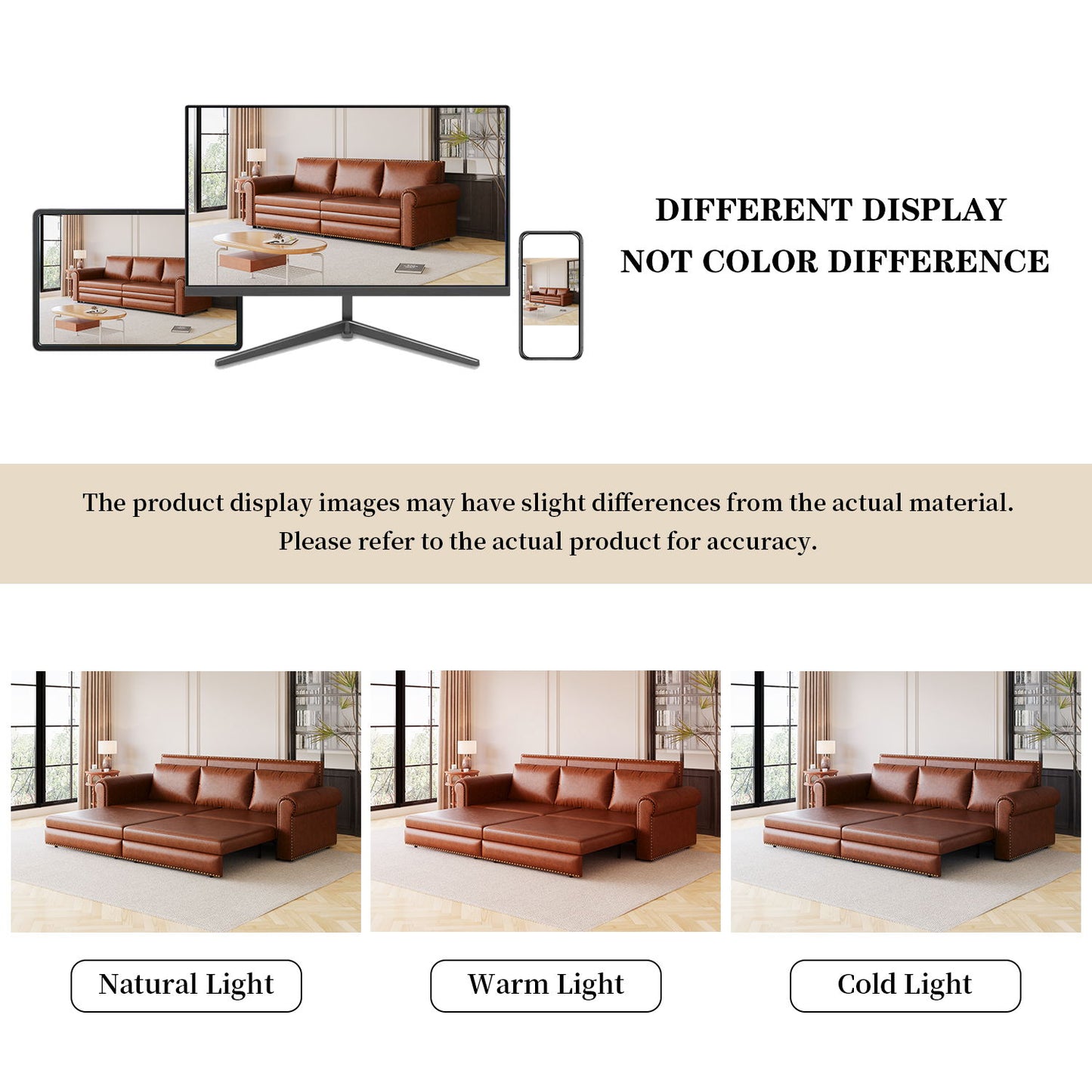 Chesterfield Sofa & Pull Out Bed
