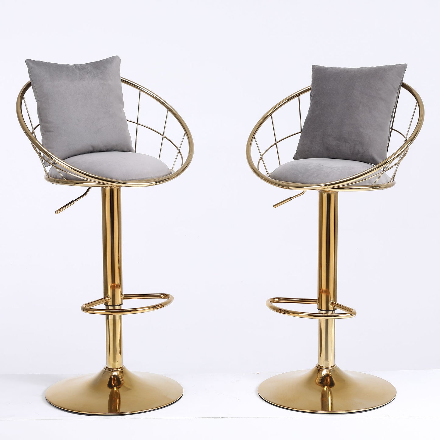 Unique Design Bar Chair, 360 Degree Rotation, Adjustable Height, Suitable For Dining Room And Bar