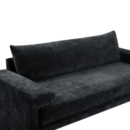 Upholstered 3 Seater Sofa With Wide Armrests