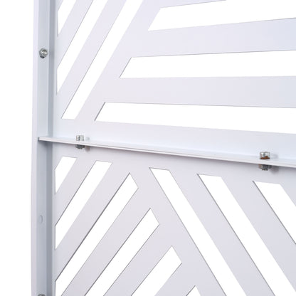 Freestanding Outdoor & Indoor Freestanding Metal Privacy Screen