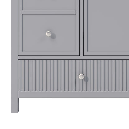 Bathroom Vanity With Separate Sink, Soft Close Doors And 4 Drawers