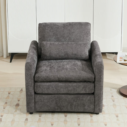 Cozy Upholstered Cushion Armchair For Living Room