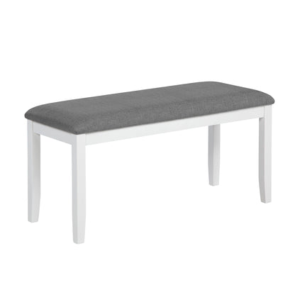 6 Piece Dining Table Set With Bench And Chairs
