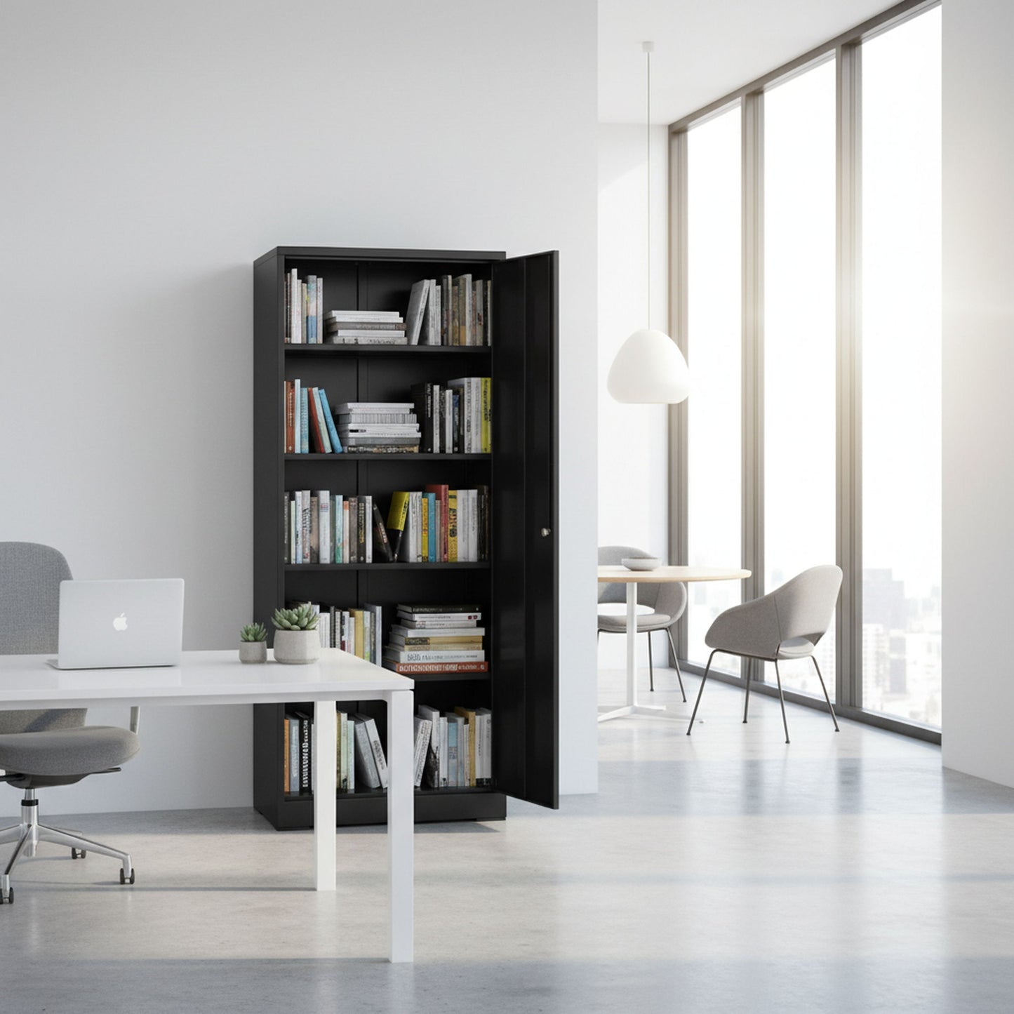 Ironclad - Storage Cabinet With Locking Doors And 4 Adjustable Shelves