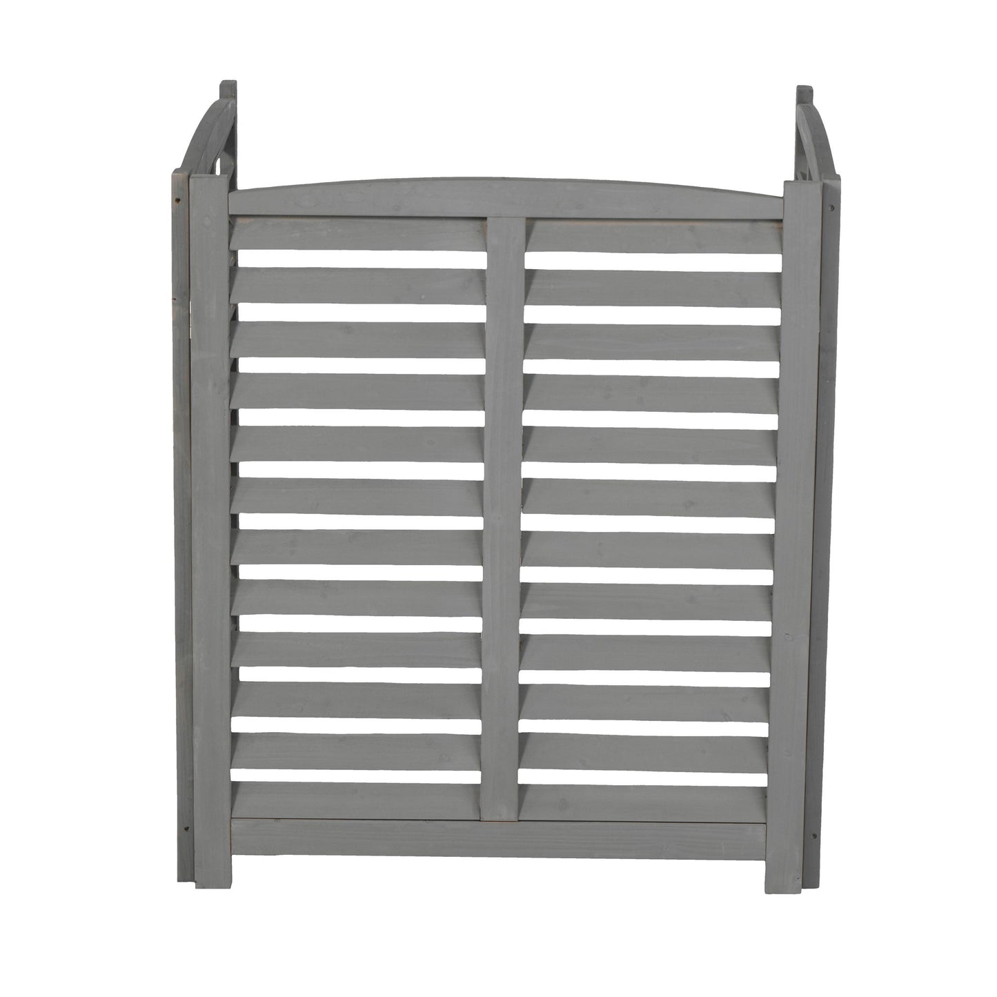 3 Panel Outdoor Wooden Air Conditioner Fence