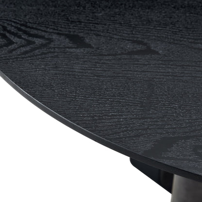 Round Dining Table With Cross Base, Modern Home Furniture
