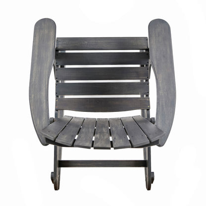 Outdoor Adirondack Rocking Chair With Hand Crafted Details