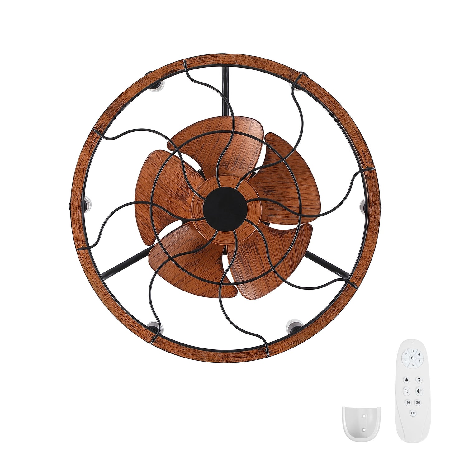 Modern Farmhouse Ceiling Fan, Adjustable Hanging