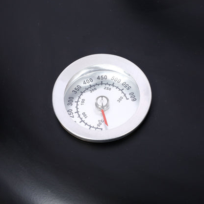 Portable Charcoal Smoker Grill For Outdoor Cooking - Black